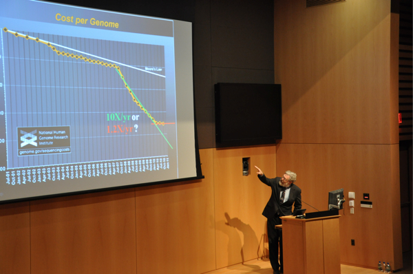 George Church on the falling cost of human genome
sequencing